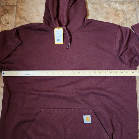 Carhartt Hoodie | Loose Fit | Men’s Large Tall | Pullover | Port Maroon | NWT - Picture 5 of 9